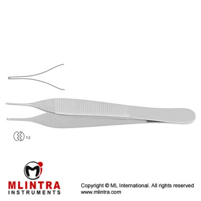 Micro-Adson Dissecting Forceps 1 x 2 Teeth Stainless Steel, 15 cm - 6"